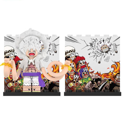 One Piece / Monkey D. Luffy - Klemmbaustein Custom Minifigur