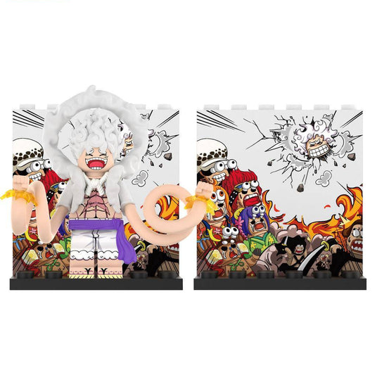 One Piece / Monkey D. Luffy - Klemmbaustein Custom Minifigur