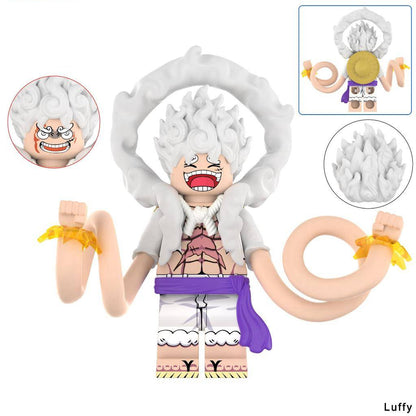 One Piece / Monkey D. Luffy - Klemmbaustein Custom Minifigur