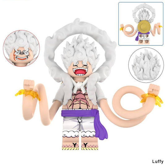 One Piece / Monkey D. Luffy - Klemmbaustein Custom Minifigur