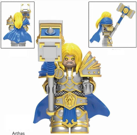 World of Warcraft Arthas - Klemmbaustein Custom Minifigur MOC