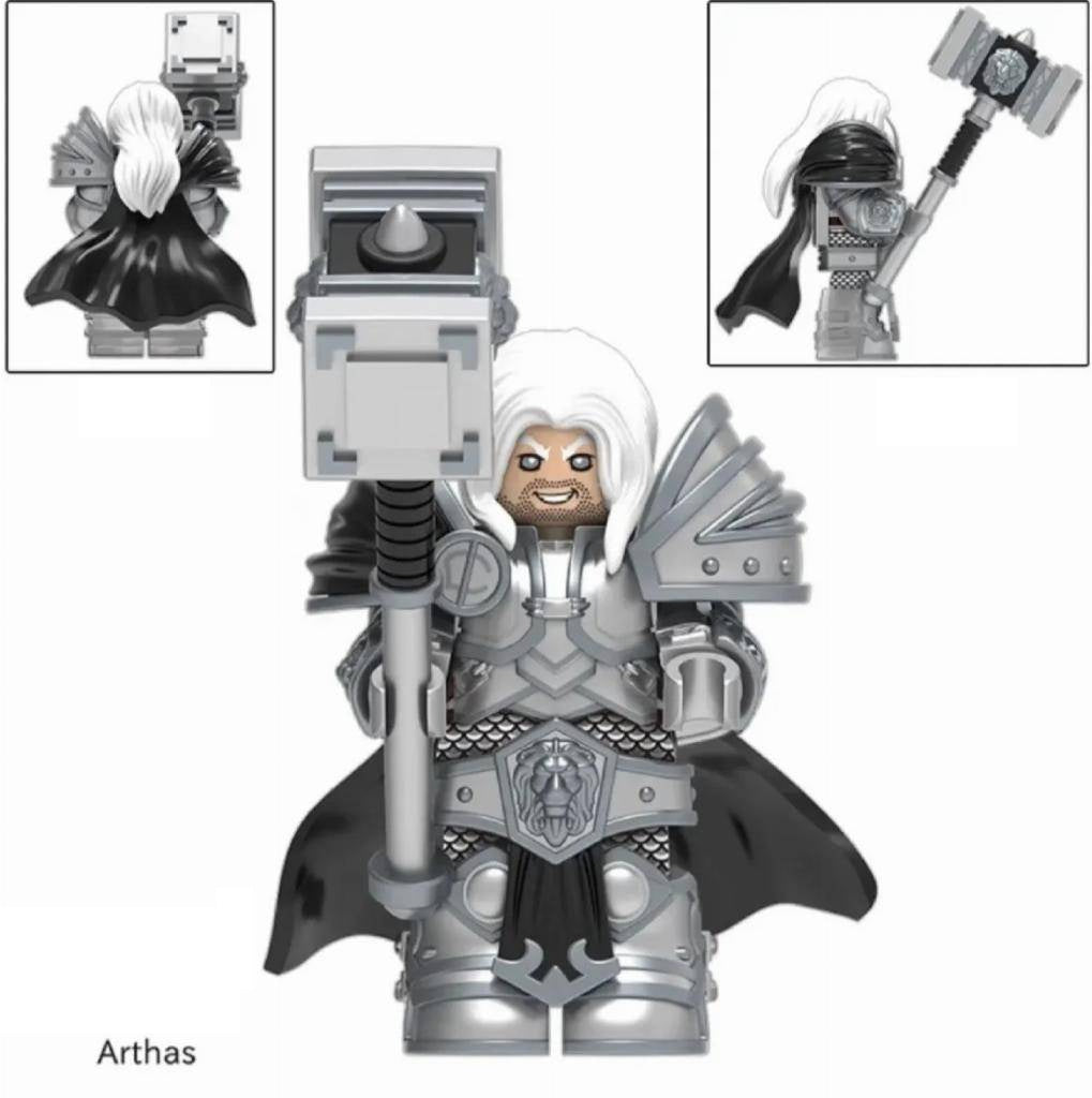 World of Warcraft Arthas - Klemmbaustein Custom Minifigur MOC