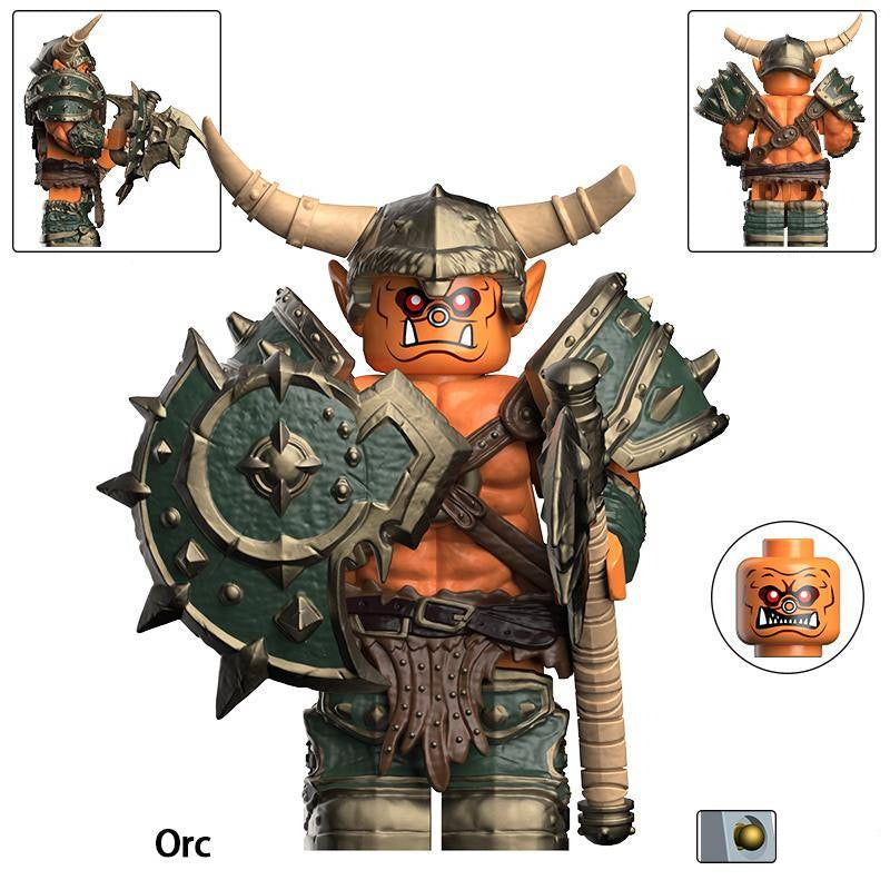 World of Warcraft Orcs - Klemmbaustein Custom Minifigur MOC