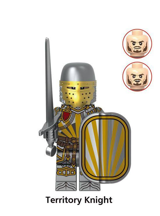 Soldaten Krieger / Mittelalter - Klemmbaustein Custom Minifigur MOC