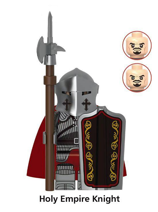 Soldaten Krieger / Mittelalter - Klemmbaustein Custom Minifigur MOC