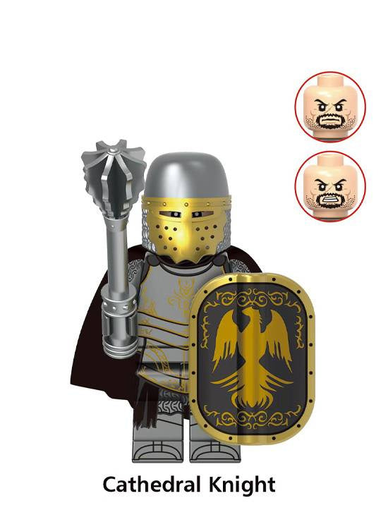 Soldaten Krieger / Mittelalter - Klemmbaustein Custom Minifigur MOC