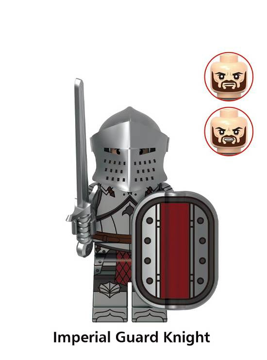 Soldaten Krieger / Mittelalter - Klemmbaustein Custom Minifigur MOC