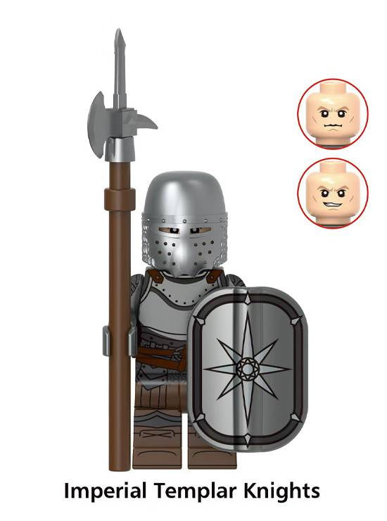 Soldaten Krieger / Mittelalter - Klemmbaustein Custom Minifigur MOC