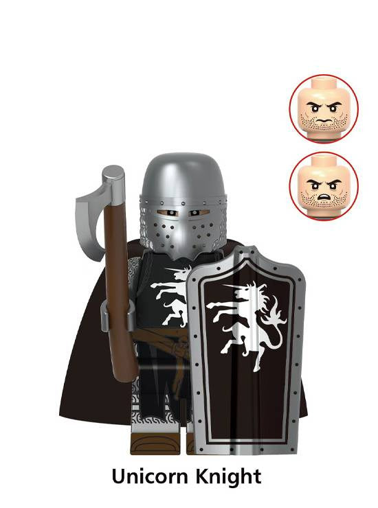 Soldaten Krieger / Mittelalter - Klemmbaustein Custom Minifigur MOC