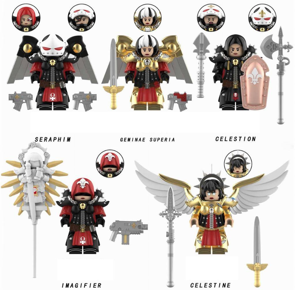 Warhammer 40k / Sister of Battle - Brick Custom Minifigure MOC