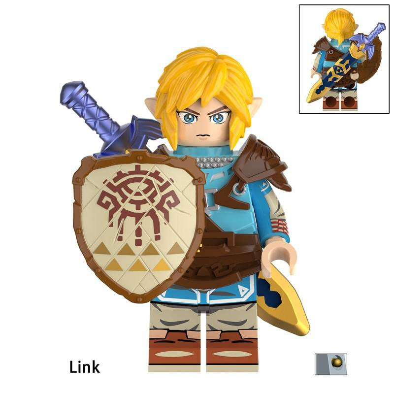 Zelda Link Charakter - Klemmbaustein Custom Minifigur MOC