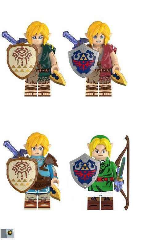 Zelda Link Character - Brick Custom Minifigure MOC