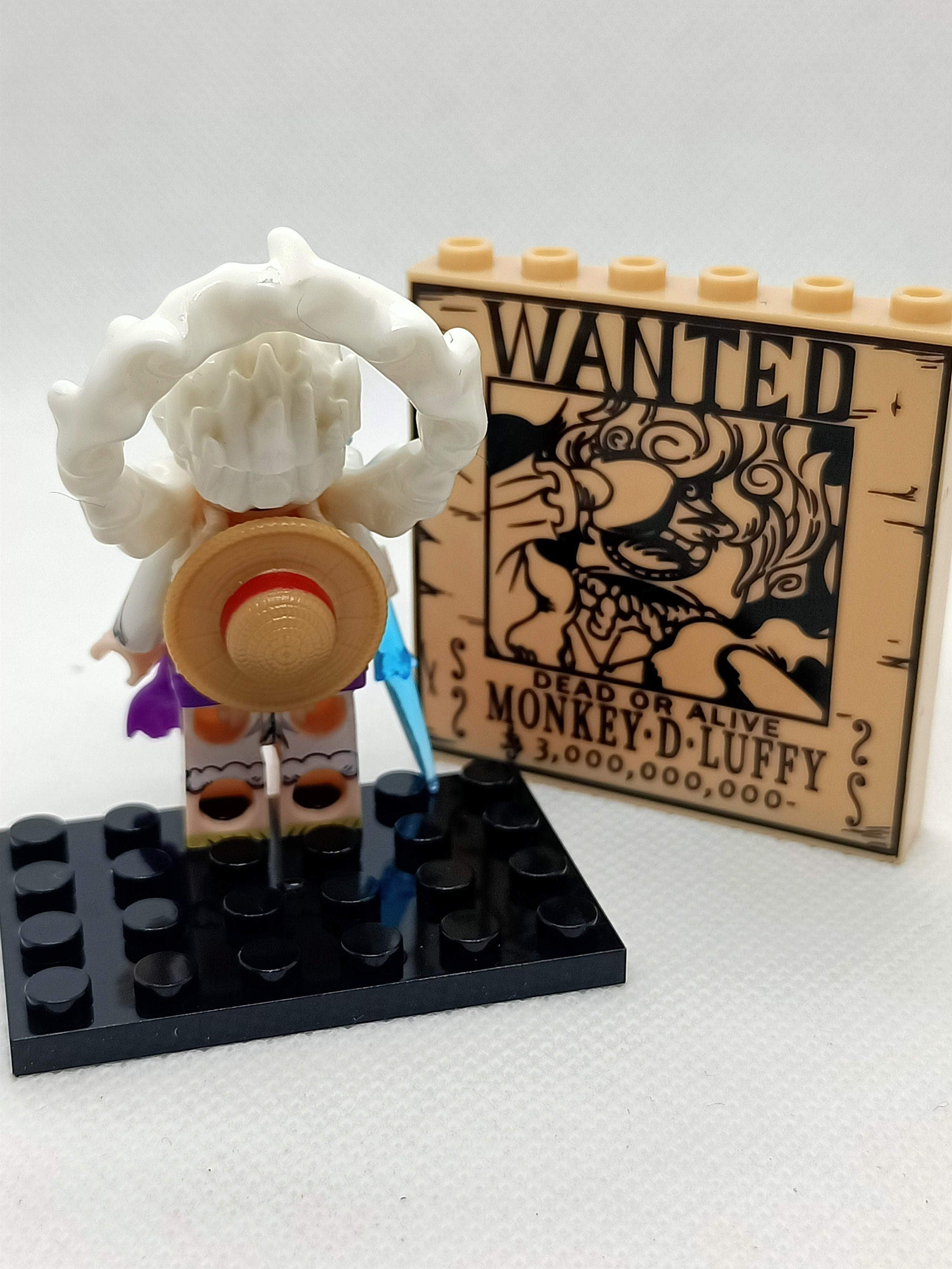 Luffy / Ruffy One Piece - Klemmbaustein Custom Minifigur MOC