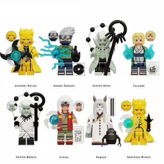Naruto Charakter - Klemmbaustein Custom Minifigur MOC