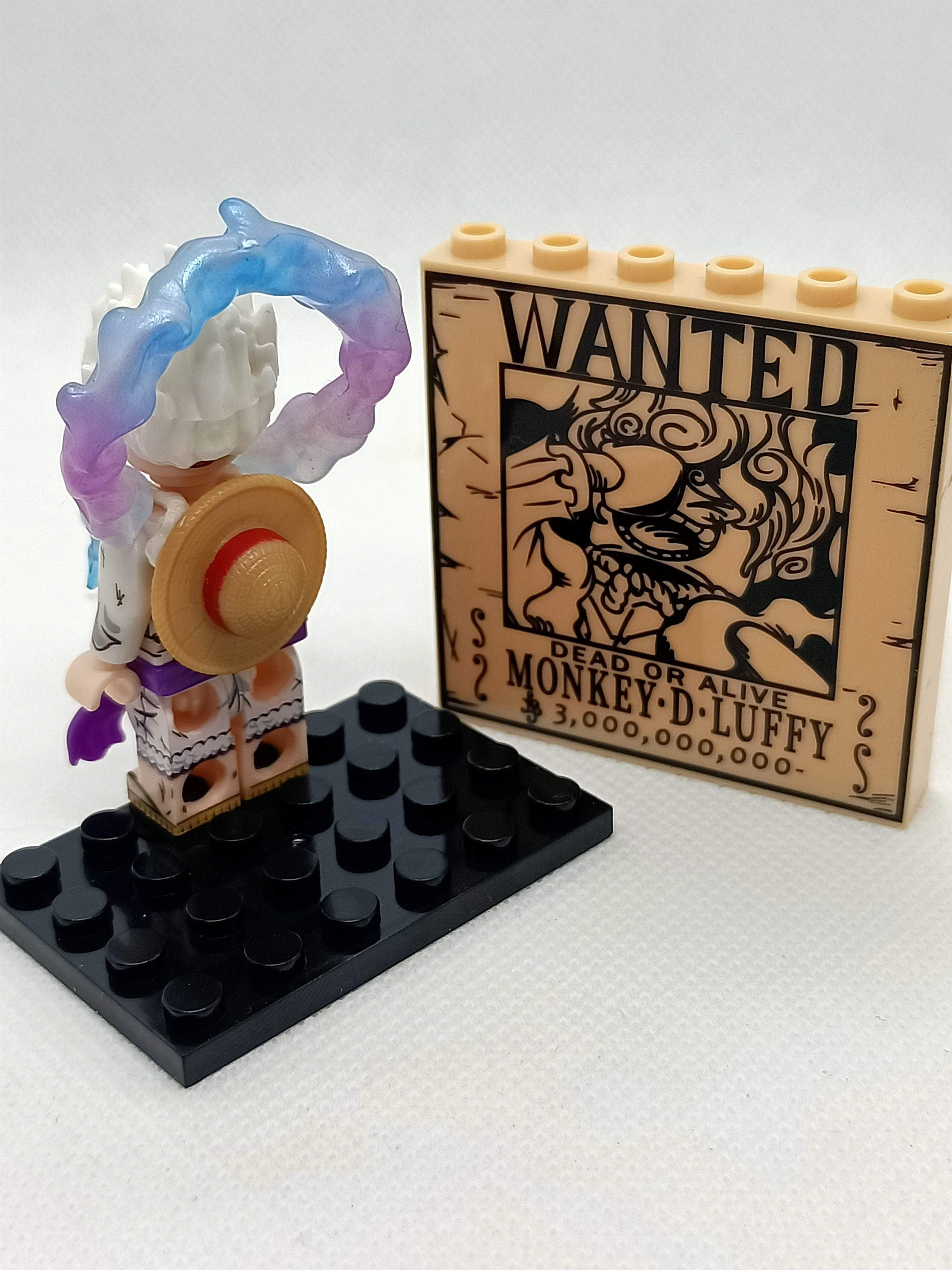 Luffy / Ruffy One Piece - Klemmbaustein Custom Minifigur MOC