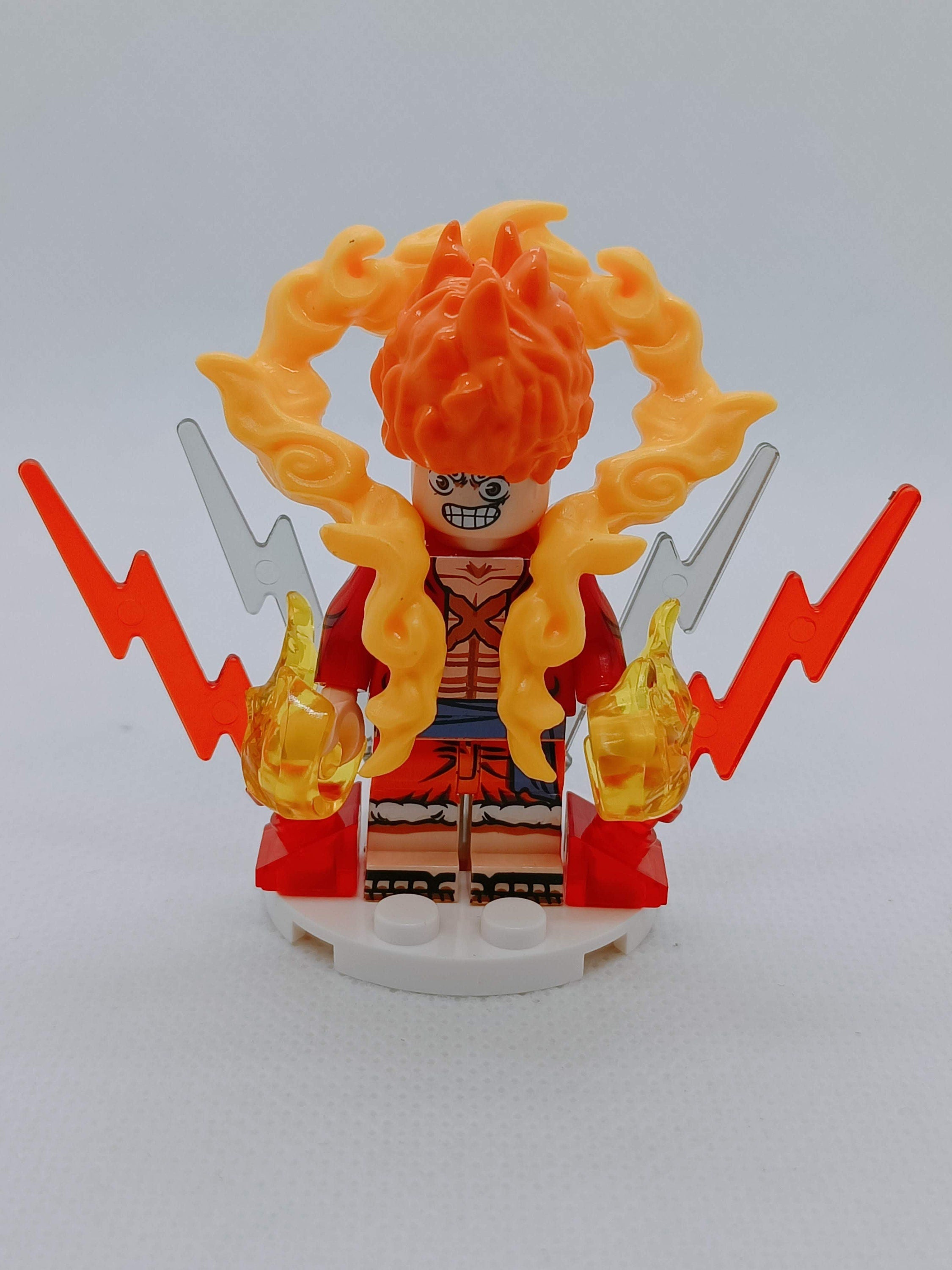 Luffy / Ruffy One Piece - Klemmbaustein Custom Minifigur MOC