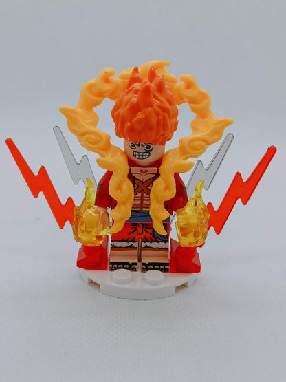 Luffy / Ruffy One Piece - Klemmbaustein Custom Minifigur MOC