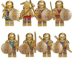 goldener Ninja Klemmbaustein Custom Minifigur MOC