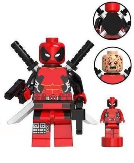 Deadpool - Klemmbaustein Custom Minifigur MOC