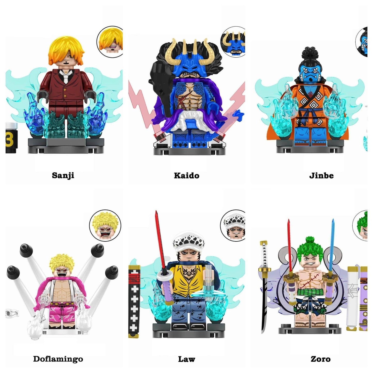 One Piece / Charakter - Klemmbaustein Custom Minifigur MOC