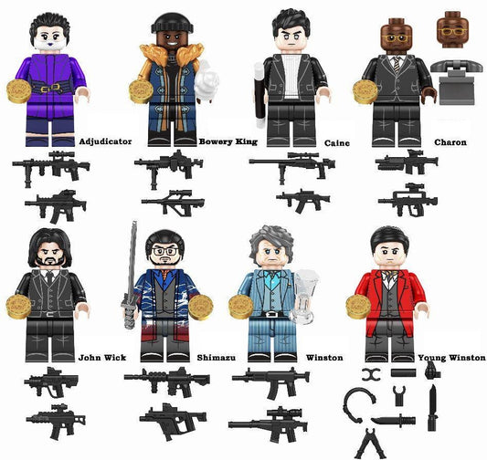 John Wick / The Continental / Charakter - Klemmbaustein Custom Minifigur MOC