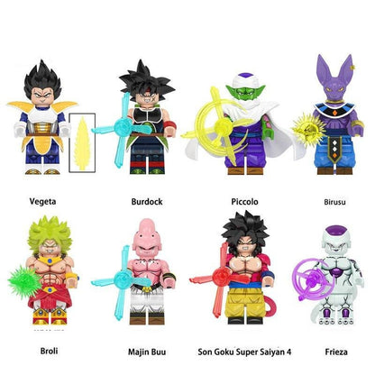 Dragonball Charakter - Klemmbaustein Custom Minifigur MOC