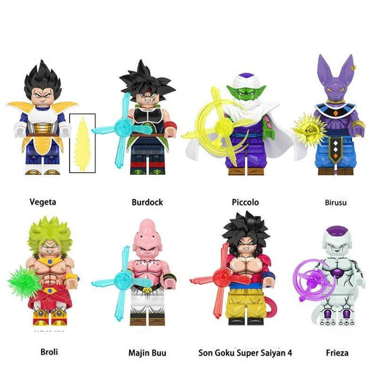 Dragonball Charakter - Klemmbaustein Custom Minifigur MOC