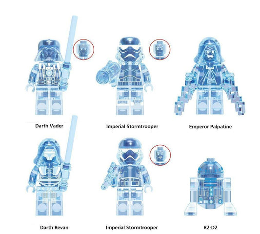 Charakter Star Wars Hologramm - Klemmbaustein Custom Minifigur MOC