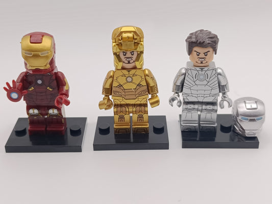 Iron Man / MK2/7/21 - Klemmbaustein Custom Minifigur MOC