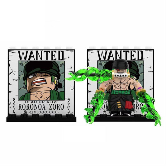 One Piece / Roronoa Zoro - Klemmbaustein Custom Minifigur MOC