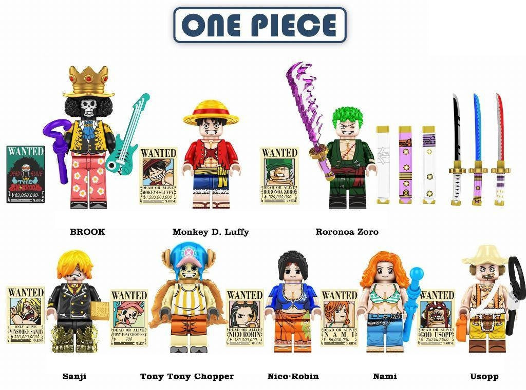 One Piece / Charakter - Klemmbaustein Custom Minifigur MOC