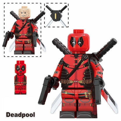 Deadpool - Klemmbaustein Custom Minifigur MOC