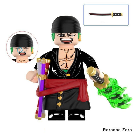 One Piece / Roronoa Zoro - Klemmbaustein Custom Minifigur MOC