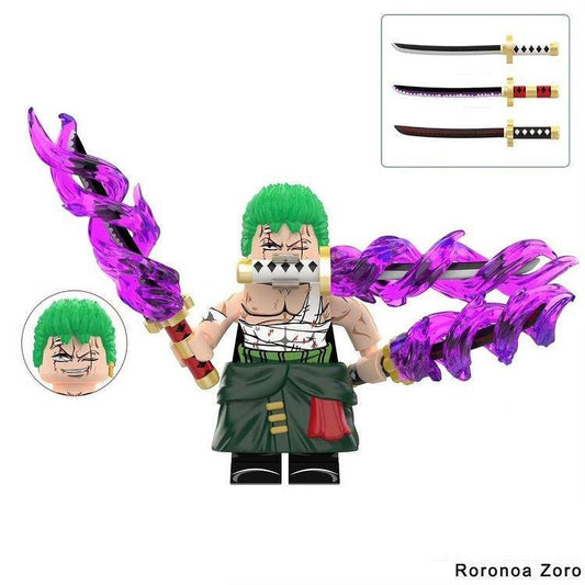 One Piece / Roronoa Zoro - Klemmbaustein Custom Minifigur MOC