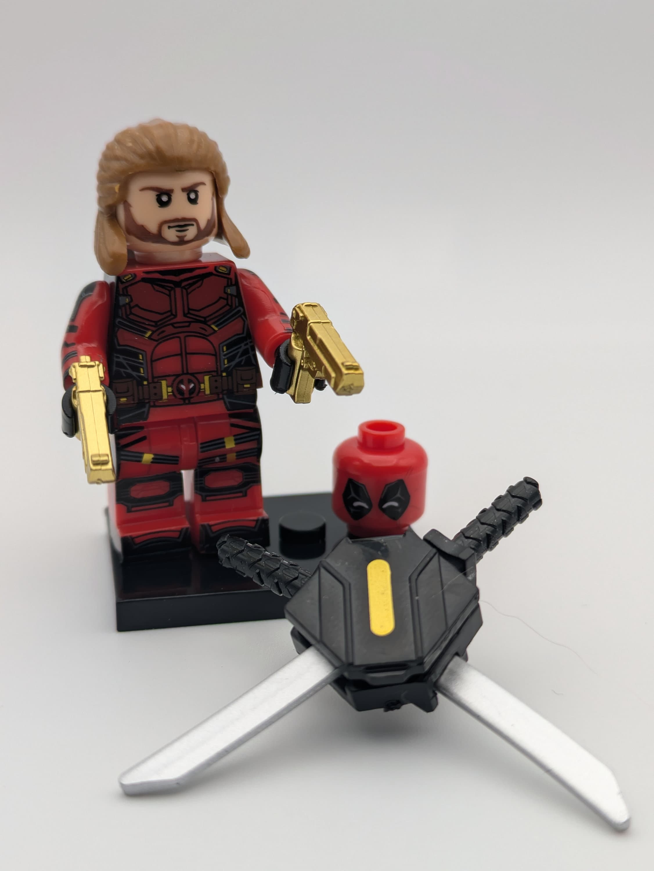 Deadpool - Klemmbaustein Custom Minifigur MOC