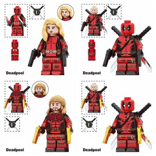 Deadpool - Klemmbaustein Custom Minifigur MOC