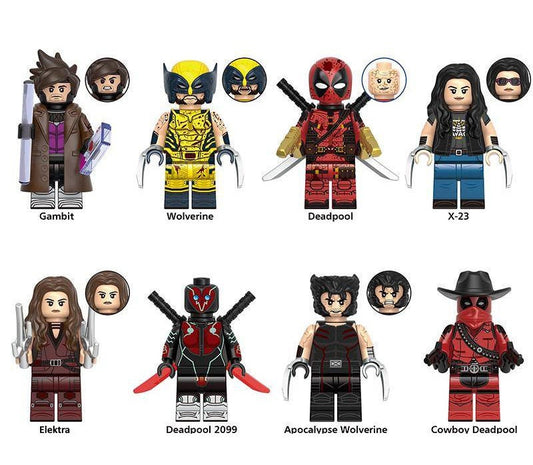 Deadpool & Wolverine Charakter - Klemmbaustein Custom Minifigur MOC