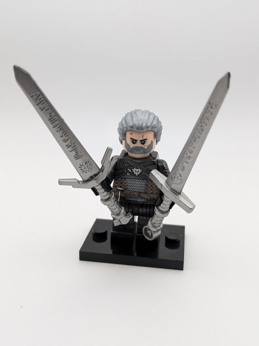 The Witcher / Geralt of Rivia / Klemmbaustein Custom Minifigur MOC