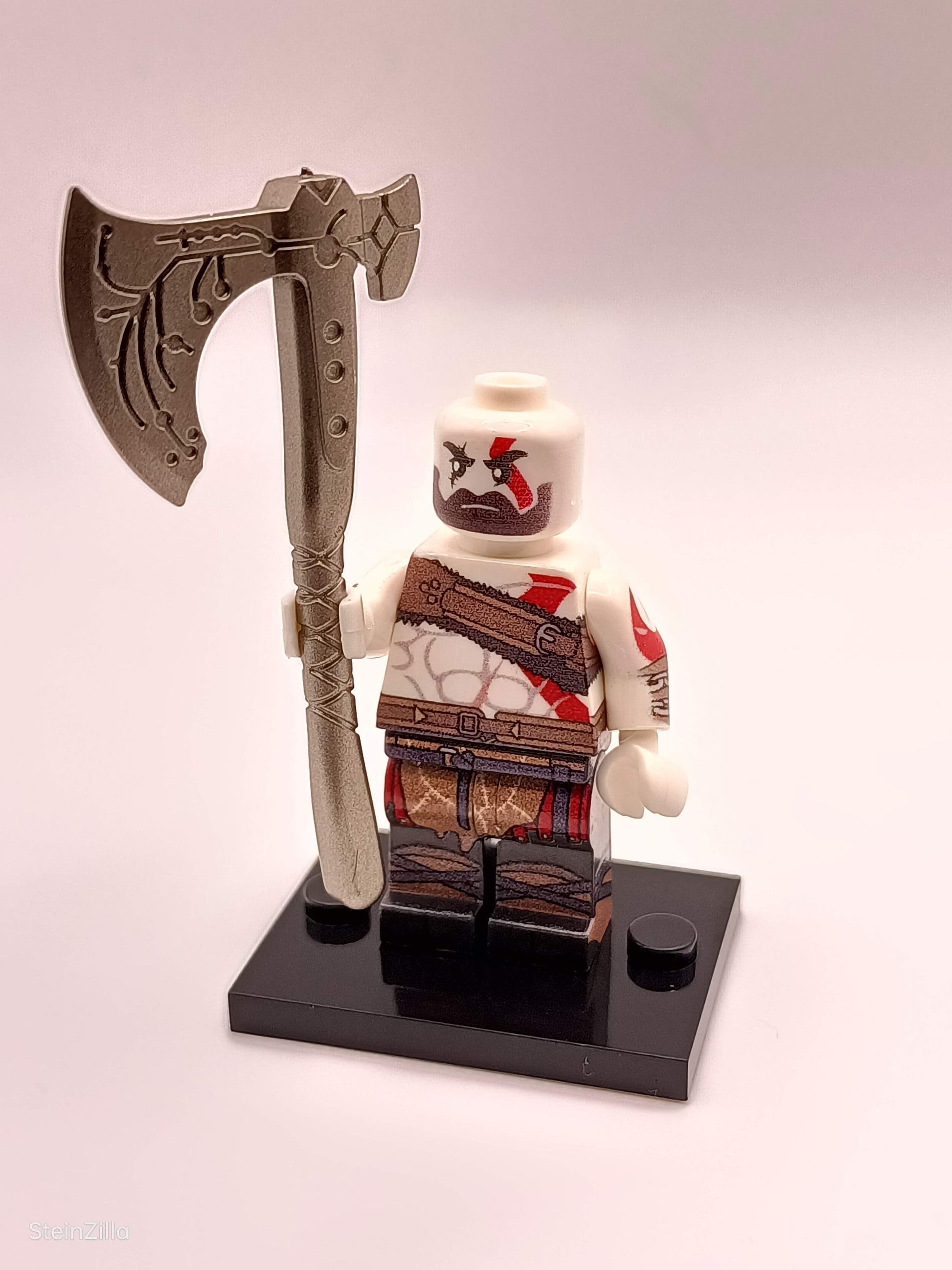 Kratos / God of War / Klemmbaustein Custom Minifigur MOC