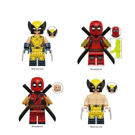 Deadpool & Wolverine Charakter - Klemmbaustein Custom Minifigur MOC