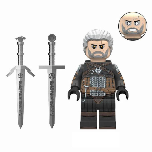 The Witcher / Geralt of Rivia / Klemmbaustein Custom Minifigur MOC