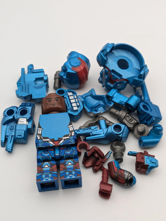 War Machine / Iron Patriot - Klemmbaustein Custom Minifigur MOC