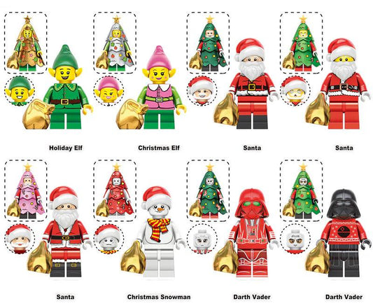 Weihnachten / Charakter - Klemmbaustein Custom Minifigur MOC