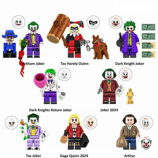 Joker Charakter - Klemmbaustein Custom Minifigur MOC