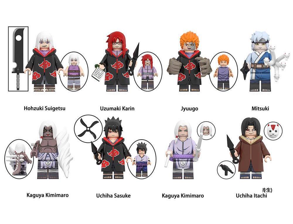 Naruto Charakter - Klemmbaustein Custom Minifigur MOC