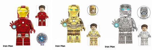 Iron Man / MK2/7/21 - Klemmbaustein Custom Minifigur MOC