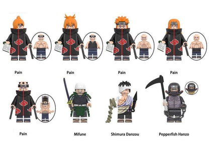 Naruto Charakter - Klemmbaustein Custom Minifigur MOC