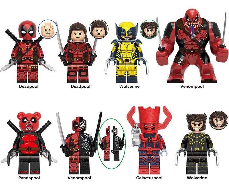 Deadpool & Wolverine - Klemmbaustein Custom Minifigur MOC
