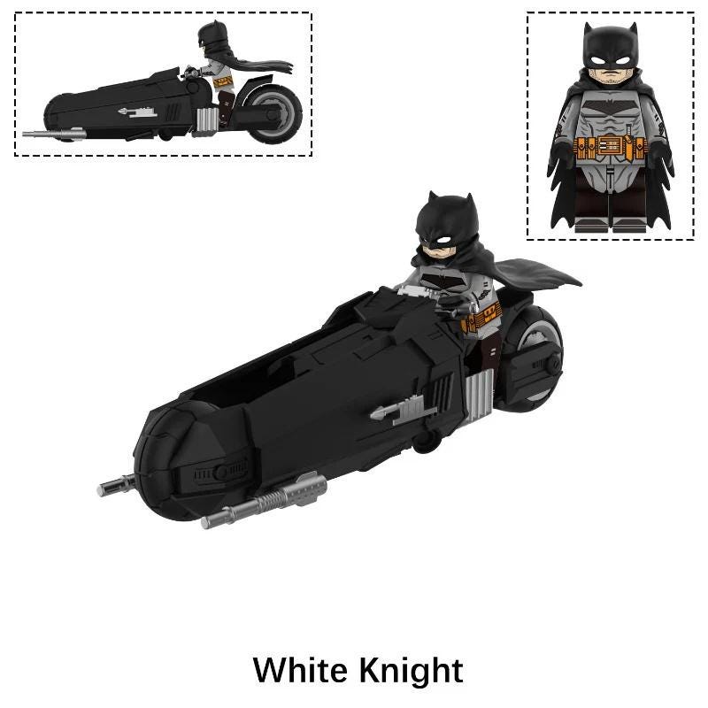Batman Bike Charakter - Klemmbaustein Custom Minifigur MOC