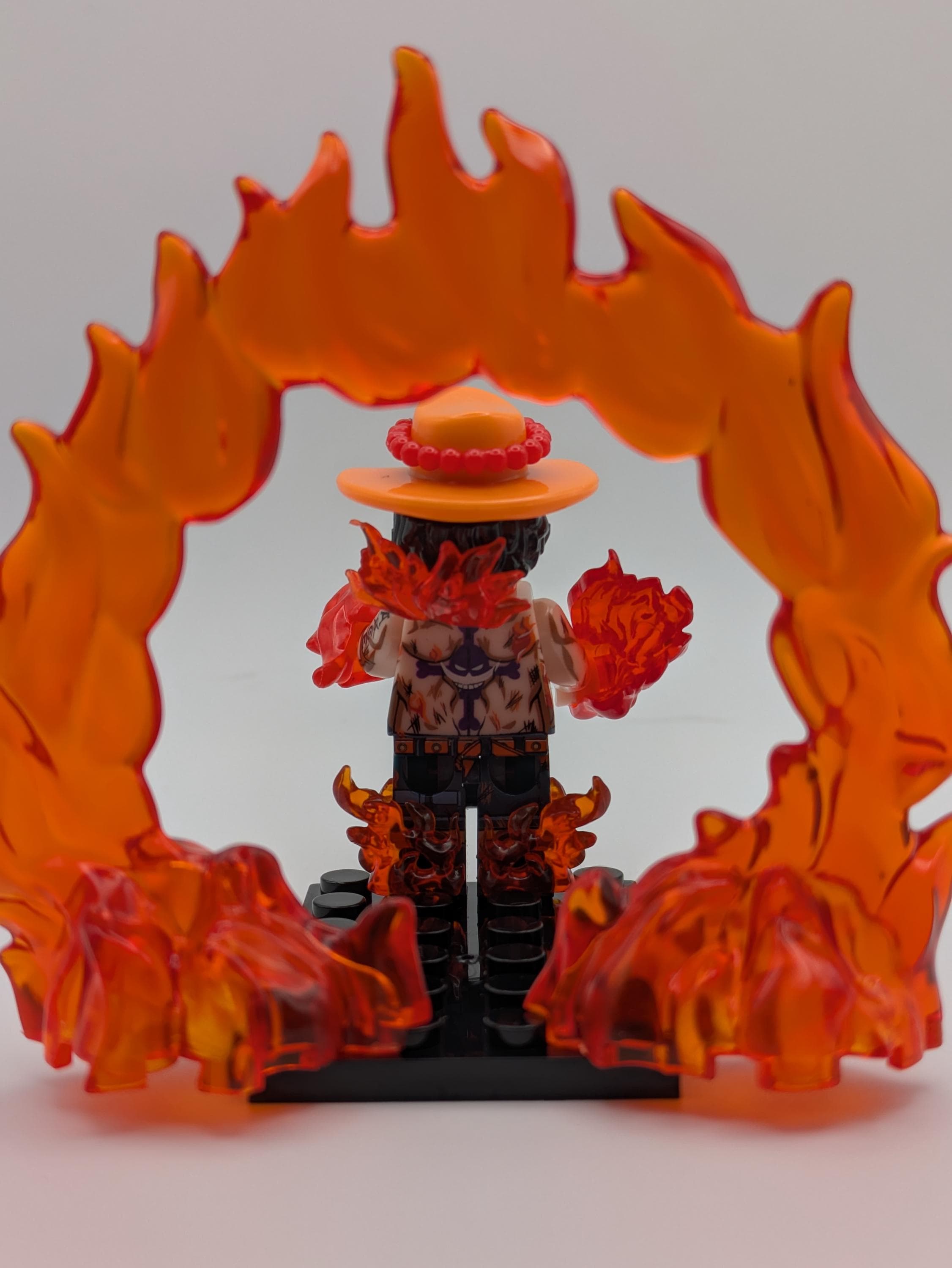 One Piece / Portgas D Ace - Klemmbaustein Custom Minifigur MOC